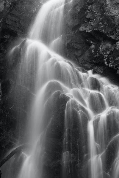 Black and White photo of Angel Falls.